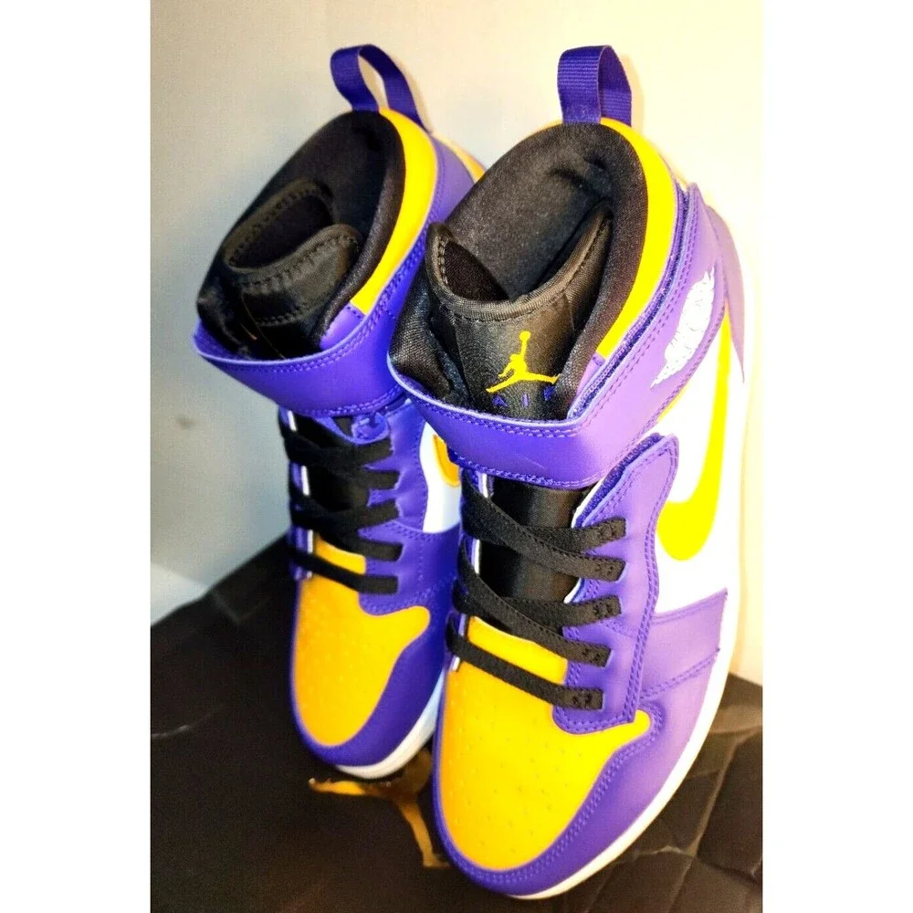 Jordan 1 High Fly Ease Lakers 2022 Size 10.5